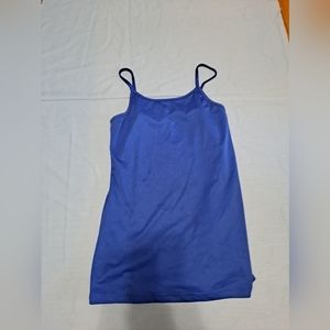 dark blue tank top